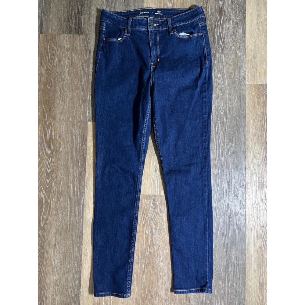 Old Navy Wow Super-Skinny Jeans Womens 6 Dark Wash Excellent High-Rise Denim
